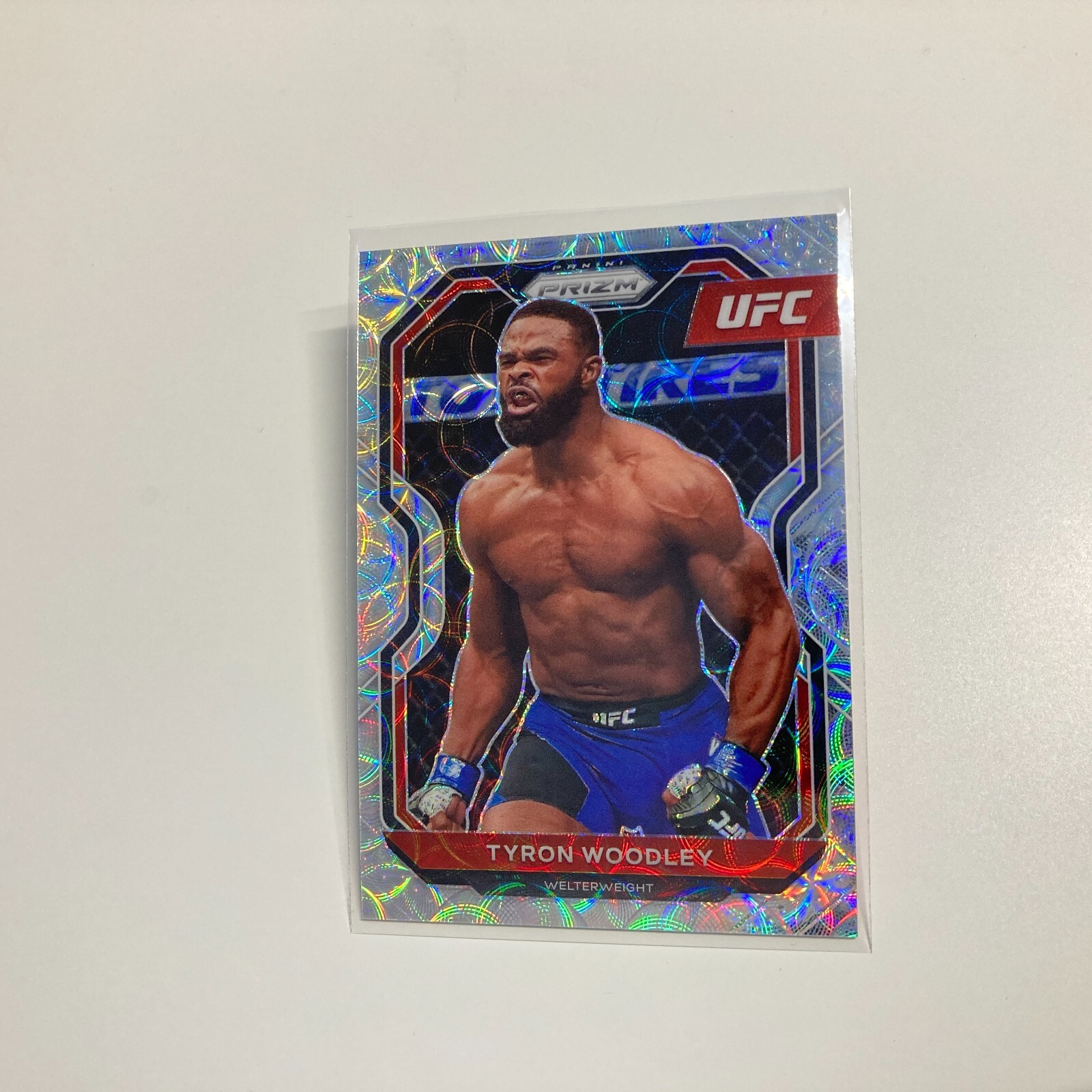 Tyron Woodley 2021 Panini Prizm UFC Premium Box Set Scope Prizm Card 25/99 #33
