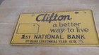 front tag Clifton Ks 1st National Bank 1978 — photo 1