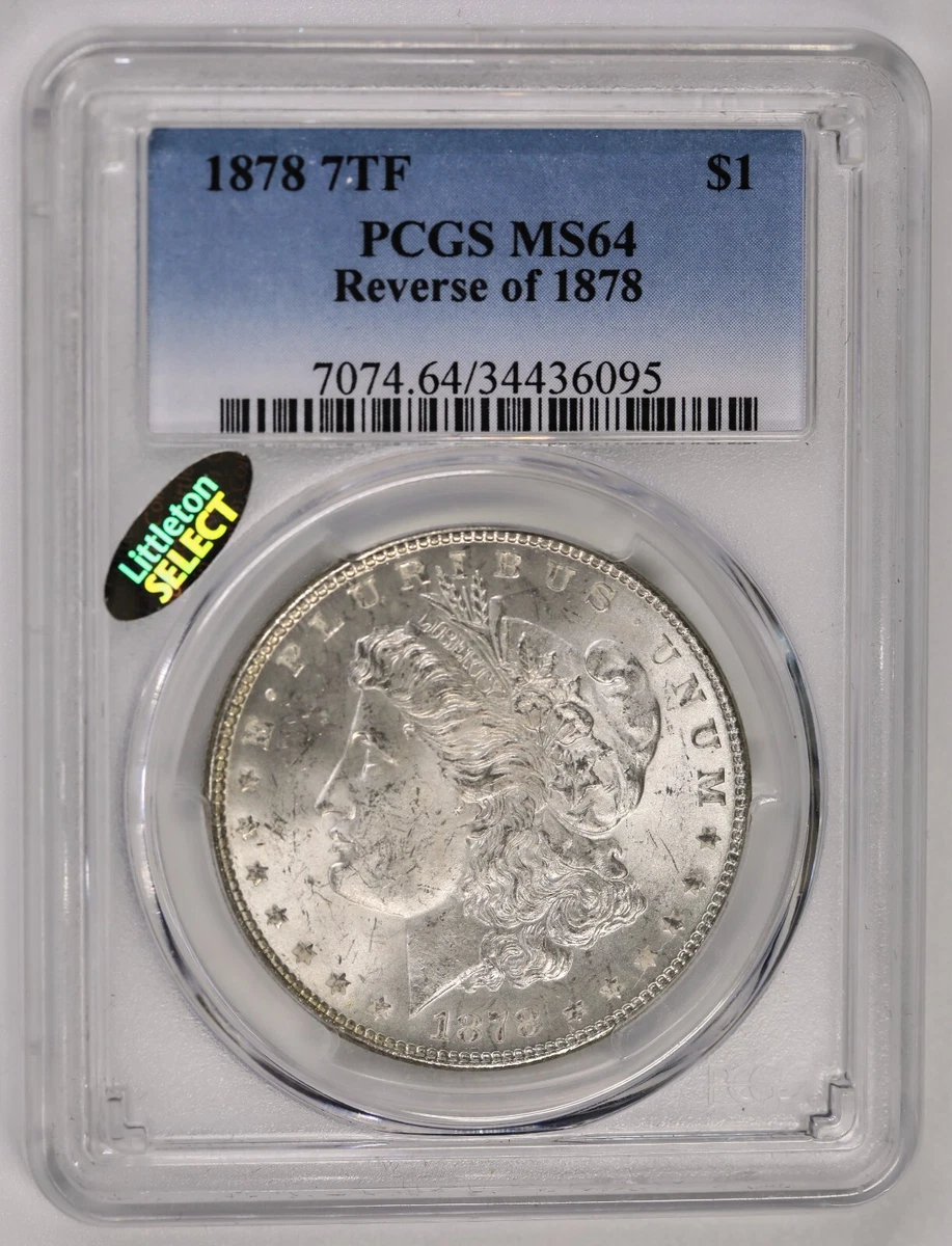 25+ PCGS Certified MS 64 Graded 1878 Year Morgan US Dollars (1878