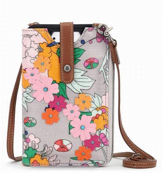 NWT Sakroots Ella Smartphone Sling Crossbody Lilac Flower  display picture 1