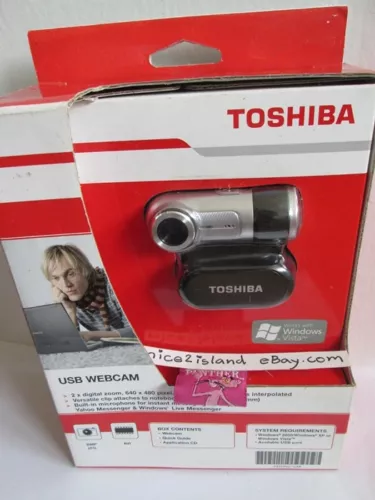toshiba usb webcam 640x480 pixel to 1.3 milion, versatile clip windows notebook