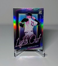 2021 Donruss Optic Lights Out Holo Silver Roger Clemens Boston Red Sox