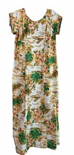 PARADISE HAWAII Honolulu Vintage 60s 70s Maxi Dress Bust 38-41 M/L