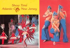 Atlantic City New Jersey, Show Time Risque Dancers Performers, Vintage Postcard