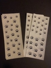 Creative Memories  Lot of Four Studio Stickers  2" x 5"  Paw Prints   