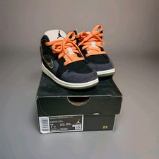 Jordan 1 Mid SE Craft Anthracite/Sky JLT Olive Size 7C Toddler With Box