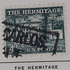 1959 4½¢ The Hermitage Stamp – Liberty Series, Scott #1041 – Andrew Jackson Home