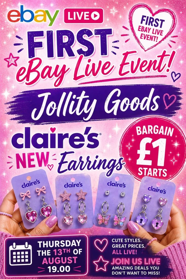First £1 Start Claires Live Auction