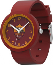 as Roma Orologio - Orologio Da Polso Analogico Al Quarzo - Giallo E Rosso, in Co
