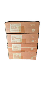 KiwiCo Tinker Crate STEM Kit LOT 4 Sealed Boxes Ages 9+ Circuits Bird Paper Spin