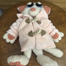 Hand Made Crochet Mouse Doll Stuffed Animal Plush Toy 12  