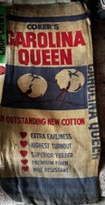 Bolsa de arpillera de semillas de algodón Coker's Carolina Queen - Agricultura, beige/azul/rojo