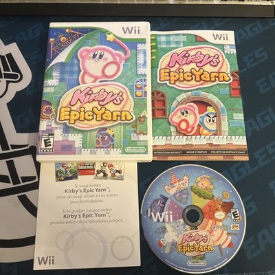 Kirby's Epic Yarn (Nintendo Wii, 2010) Complete w/Manual; CIB