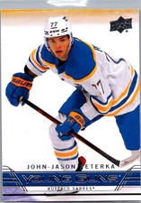 2021-22 Upper Deck #T-81 John-Jason Peterka 2006-07 Tribute Retro Young Guns