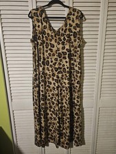 Lularoe LEOPARD CHEETAH 2XL NATALIE Sleeveless Jumpsuit ANIMAL PRINT Jumper