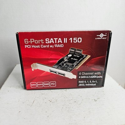 VANTEC 6-Port SATA II 150 PCI Host Card Model UGT-ST310R Raid Controller