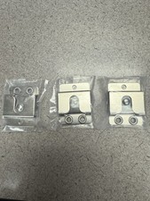 10 Count SO-MC Screw on 3 Hole CB Radio Microphone Hanger Holder Clip - Chrome