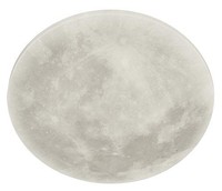 Trio LED Deckenleuchte Lunar 22W Mondmotiv Dimmbar Nachtlicht Fernbedienung Weiß
