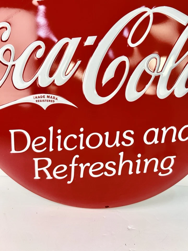 Vintage-Style Coca-Cola 5 Cents Metal Sign - Retro Advertising Wall Decor - Image 4 of 4