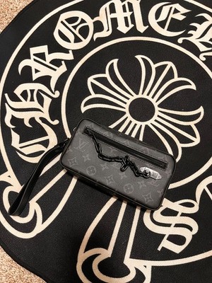 Virgil Abloh Louis Vuitton S/S 2019 Black Monogram Clutch