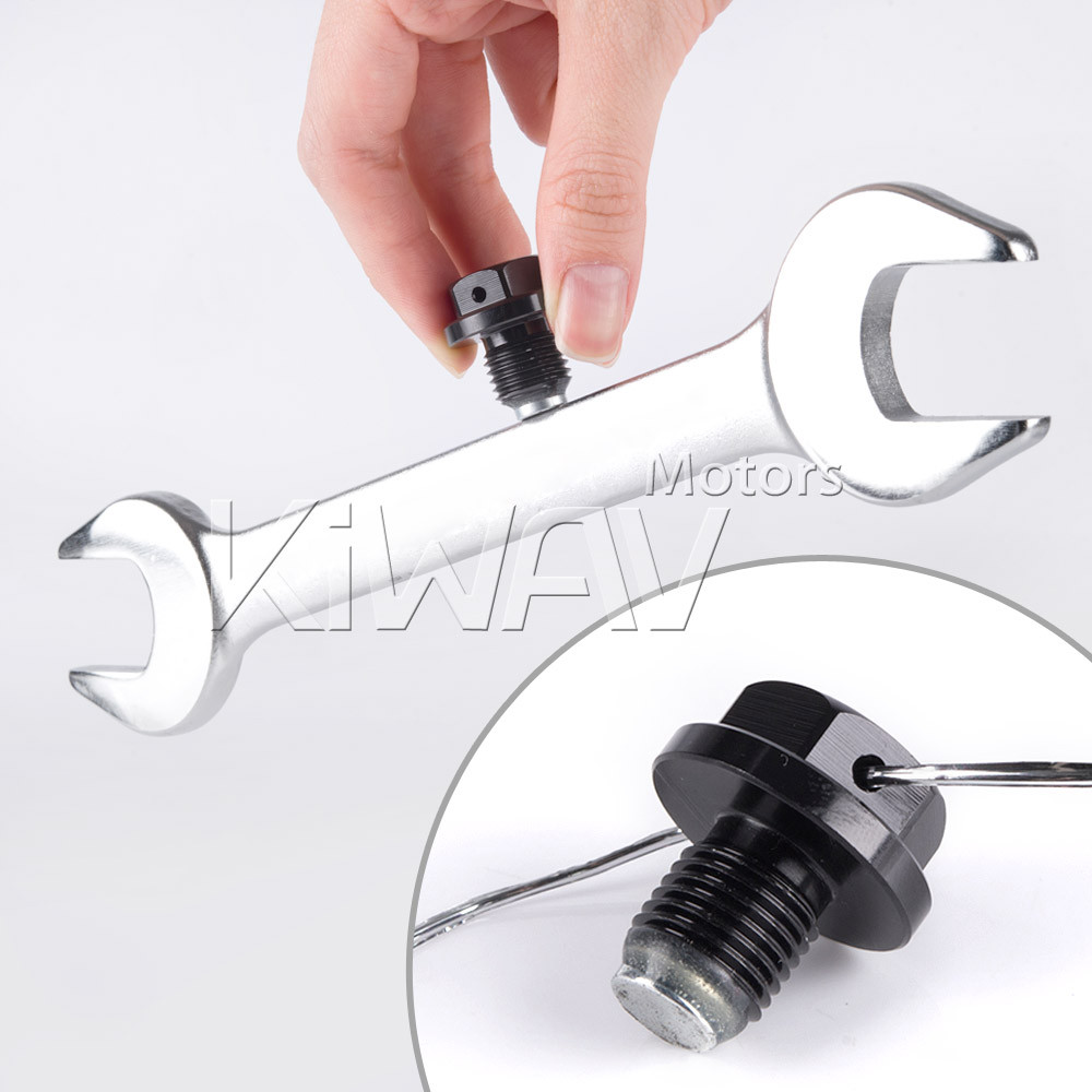 KiWAV Magazi aluminum magnetic engine oil drain bolt M20 x 1.5