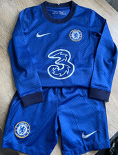 Nike Chelsea FC Kids Blue Football Kit Size XS- CG L47