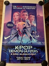 Kpop demon hunters sing along official double sided movie poster 27x40 netflix