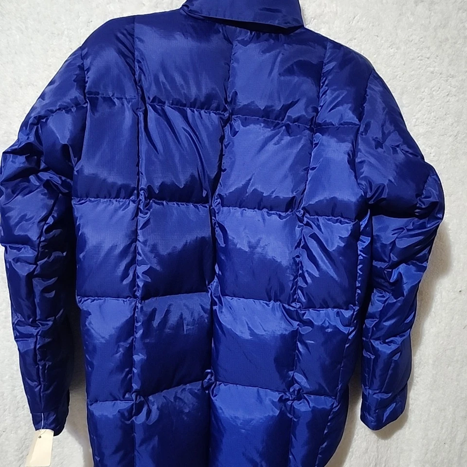 Abrigo Chaqueta Polo by Ralph Lauren Youth XL 20 Plumón Azul Cremallera Completa Oculta Puffer Foto 4 de 4