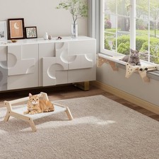 Cat Perch Window Sill W/ Bolster Window Hammock W/ Soft Plush Hammock Seat Set
