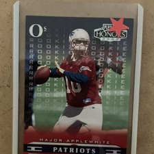 Playoff 2002 Honors Rookie XS Major Applewhite #111 Serial /50 Patriots