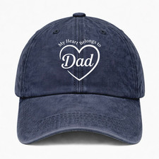 Best Dad Ever Hat Fathers Day Gift Adjustable Washed Baseball Cap for Men