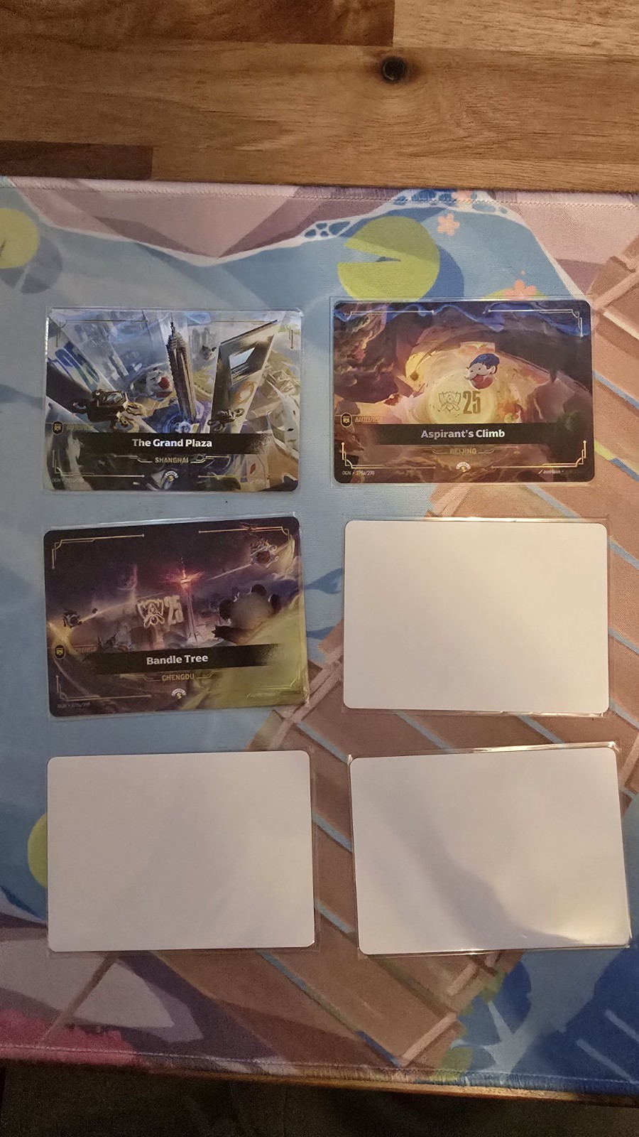 Riftbound Worlds Bundle 2025 Regular Size Battlefields + 3 Artist Blank ...