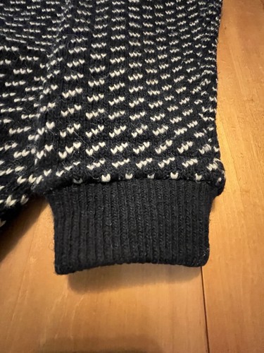 Vintage LL BEAN Wool Birdseye Fisherman Norway Nordic Ski Sweater Men's Size XL - Picture 7 of 12