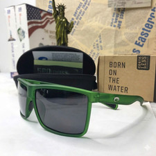 Costa Del Mar Rincon Green Matte Sunglasses 580P Polarized Gray Lens