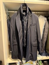 FAY Double Coat Cappotto in Gabardine Stretch – Taglia S – Pari al Nuovo