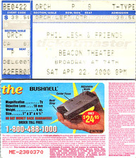 PHIL LESH CONCERT TICKET STUB, 4/22/2000, BEACON THEATER