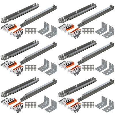 Blum Tandem plus BLUMOTION Concealed Undermount Drawer Runner Kit (6 Kits), 21-I