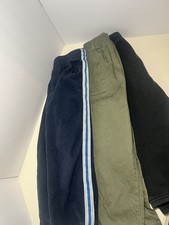 Vintage Y2K Kidcore Bundle Of Three Pairs of Pants Green Khaki Black/Navy Sweats