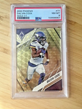 2022 Panini Phoenix #77 Dalvin Cook GOLD 1/1 PSA 8 MN VIKINGS SKOL!