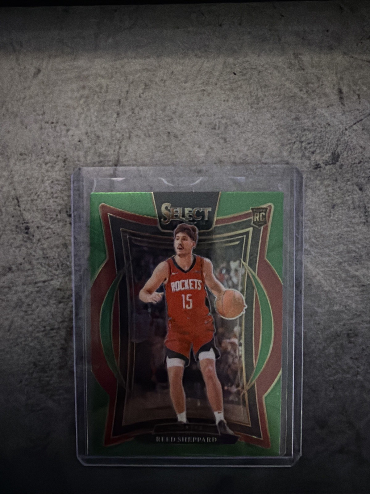 2024-25 Panini Select Concourse Reed Sheppard #68 Green Stars Prizm (RC)