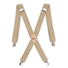 Dickies Mens 1-1/4 Solid Straight Clip Suspender,Beige,