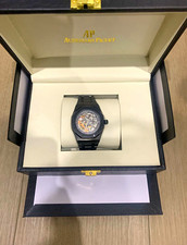 Audemars Piguet Royal Oak Black Ceramic Skeleton Dial Auto Watch w/ Box