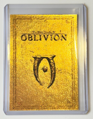 Oblivion Gold Plated Edition Artist Signed An Elder Scrolls IV Trading Card 1/1