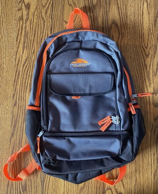 Trailmaker Classic 17 Inch Backpack Gray & Black with Reflective Orange Trim