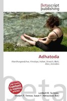 Lambert M. Surhone (U. A.) | Adhatoda | Taschenbuch | Deutsch (2026) | 112 S.