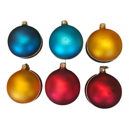 Vintage Christopher Radko Fantasia Crown Sparkle Glass Ornaments set of 6 Rare - Picture 13 of 14