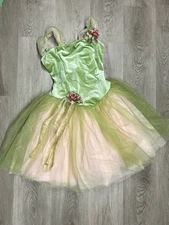 Revolution Pink & Green Fairy Ballet Costume Dance Halloween Sz MA see Msrments