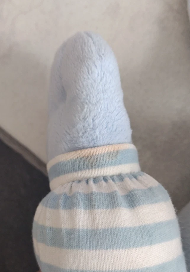 Sleepyhead кролик синий в полоску 15» североамериканский медведь Baby милый плюшевый читать/пятно - Изображение 2 из 4