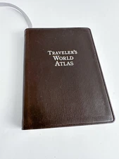 Vtg 2001 Tiffany & Co Travelers World Atlas Genuine Leather