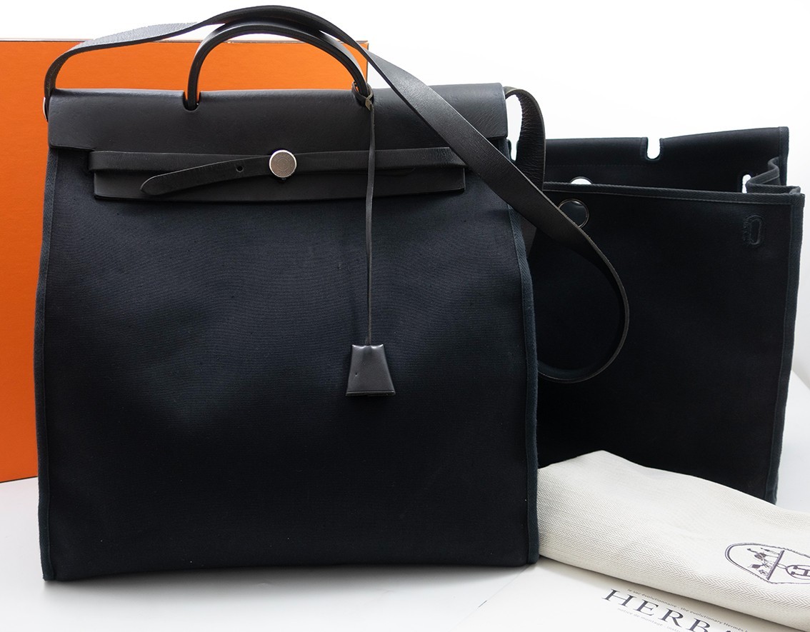 Hermes Herbag Cabas shoulder bag shoulder bag Kelly work bag briefcase
